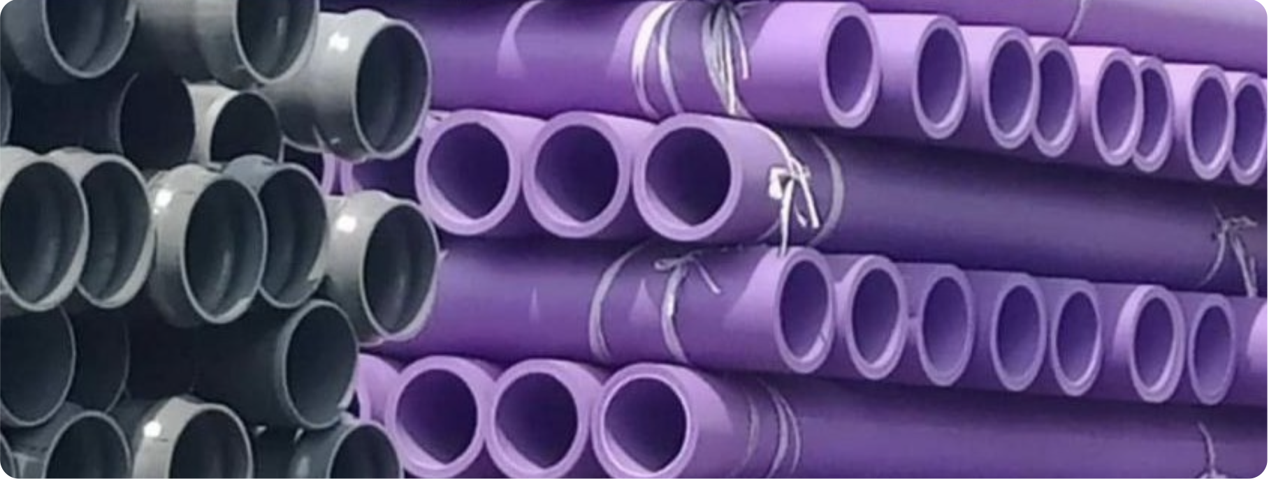 PVC Purple & Grey Pipes